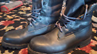 Vibram Military Black Leather Insulated Combat Boots Size 11.5 Made In USA