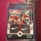 2023 rookies and stars Football Clayton Tune Michael Wilson Duel Nike Patch 1/1