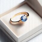Genuine Blue sapphire Diamonds ring 14k gold size all Blue sapphire wedding ring
