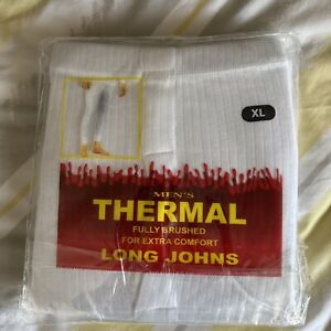 Mens Thermal Long Johns Top T Shirt Bottom Trouser Underwear Set Full Sleeve XL