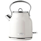 Haden 1.7 Liter Stainless Steel Body Retro Electric Tea Kettle, White (Used)