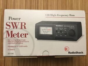 New ListingRadio Shack Power SWR Meter 21-534 CB Radio High Frequency Ham Antenna 2000 Watt