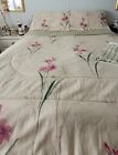Dan River Reversible 4 Pc Queen Sz Floral Comforter Set Mauve Lilies CottageCore