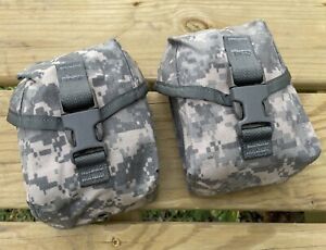 2 US Military MOLLE 100 Round ACU Digital Utility Saw Gunners Pouch USA Made NEW
