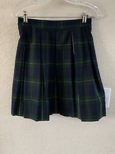 Dennis Belair Plaid Uniform Pleated Skirt 1890A Size 10
