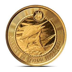 2023 1/10 oz Cayman Islands Blue Marlin Gold Coin