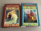Lot 2 Stephen R Donaldson Hardcovers: The Wounded Land & One Tree GOOD+ BCE