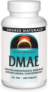 Source Naturals DMAE 351 mg 200 Tablet
