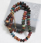 Natural Colorful Tourmaline Rondelle Gemstone Beads Necklace 14-48'' 4x6mm 5x8mm