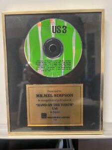 EMI TOSHIBA JAPAN CERTIFIED SALES AWARD US3 Hand on the torch GOLD SALE  RECORDS