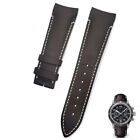 Custom Leather Strap Curved Cnd Premium Calfskin with Hardwar For Type XXI 22mm