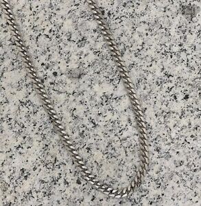 Italian Sterling Silver Cuban Link Chain Necklace Thick 6MM Chain 925
