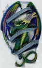 NEMESIS NOW Anne Stokes SOMETIMES Rainbow Dragon Scroll Wall Plaque NEW *RARE*