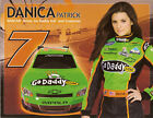 2011 DANICA PATRICK NASCAR PHOTO CARD POSTCARD dale jr CHEVY RACING INDY CAR 500