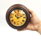 Vintage Antique Wooden Wall Clock Small Clock Battery operated study room office