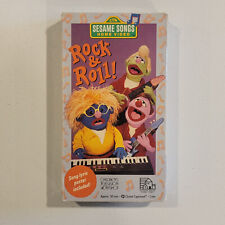 Sesame Street - Rock & Roll w POSTER VHS 1990 RETRO FAMILY CHILDREN'S RARE OOP