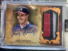 2021 Topps Dynasty  Greg Maddux Auto Prime 3 Color Game Used Patch #09/10 ! HOF