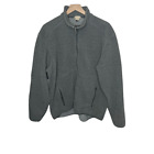 DULUTH TRADING CO Men's POLARTEC Fleece Pullover Jacket Pockets Gray Large