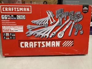 Craftsman Cmmt12120 66 Piece Mechanics Tool Set Sae/metric 6pt 12pt