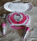 HELLO KITTY PORTABLE CD PLAYER & KARAOKE SYSTEM complete with mics includes CD