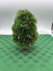 Green Bottle Brush Tree with Bulbs Stamped E-1441 Japan