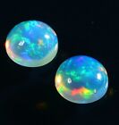 AAA+ Ethiopian Opal Welo Fire 5 mm Round cabochon 2 pcs In Loose Gemstone