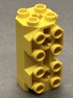 LEGO 6042 BRICK Modified Octagonal 2x2x3-1/3 (1pc) - Yellow Vintage