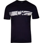 Calvin Klein Men's T-Shirt Black Beauty Linear Swirl Crew Neck Short Sleeve