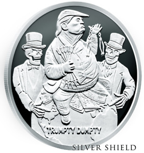 2019 Silver Shield 2 oz Trumpty Dumpty Silver Proof SSG .999 Donald J Trump
