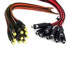 10 Pair DC Power Cable Male Female Connector CCTV Security Camera Pigtail COPPER