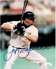 Jeff Bagwell HOF Signed in Blue Houston Astros Color 8x10 Photo AUTO JSA COA