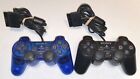 PARTS/REPAIR PlayStation 2 DualShock Controller Lot Of 2 PS2 - AS-IS