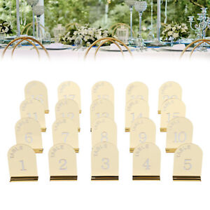 20* Gold Table Numbers Acrylic Party Table Numbers Wedding Table Numbers Sign