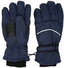 Kids Winter Warm Snow & Ski Gloves - Thermal Shell & Synthetic Leather Palm