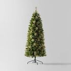 6' Pre-lit Slim Virginia Pine Artificial Christmas Tree Clear Lights -