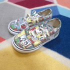 VANS X Peanuts Snoopy Charlie Brown Comic Strip Sneakers Shoes Toddler Size 8