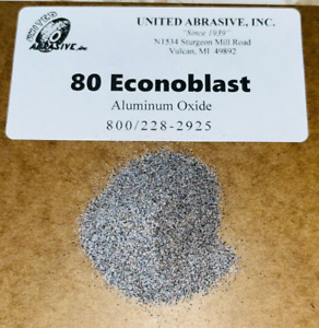 Aluminum Oxide: 25 lbs - 80 Grit (Medium) - Blast Cabinet Abrasive Media - Tough