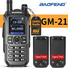BAOFENG GMRS Ham Radio GM21 Walkie Talkies Long Range NOAA TypeC & Extra Battery