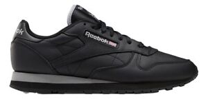 Reebok Men's CLASSIC LEATHER [ Black/Pure Grey/Black ] Fashion Sneakers - GW3330