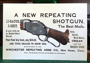 REPRODUCTION  Winchester Model 1887  Standing Advertising Die Cut