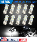 10x 6500K 1157 13-SMD LED Car Truck Tail Brake Stop Light Bulb White 12V