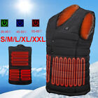 Heated Vest Warm Electric USB Men Heating Jacket Winter Body Warmer L/XL/XXL