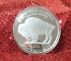 2001 GIANT BUFFALO PROOF .999 FINE SILVER COLLECTORS LIMITED EDITION (Frosted)