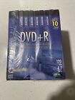 Sony DVD + R 10 Pack Discs With Cases 120 min 4.7 GB Blank New Sealed Blank DVDs