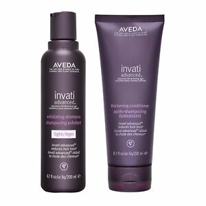 Aveda Invati Advanced Exfoliating Shampoo Light + Thickening Conditioner 200ml B