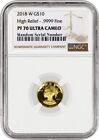 2018 W $10 Proof 1/10 oz Gold Liberty High Relief NGC PF70 Ultra Cameo