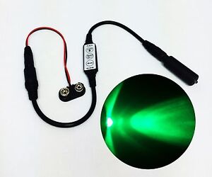 Micro Effects Green LED Light & Control Strobe Flash Blink 9 Volt  MEL-PG1-D-9VB
