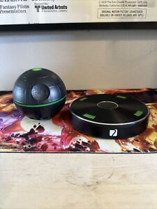 Used Arc Star Levitating Bluetooth Speaker Black Green Death Star With Cables