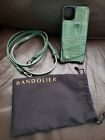 Bandolier Crossbody Croc Green / Pewter for iPhone 11 Pro Max - Used