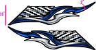 Auto Vehicle Boat Car Truck Trailer Graphics Decal Vinyl Stickers Flag 40